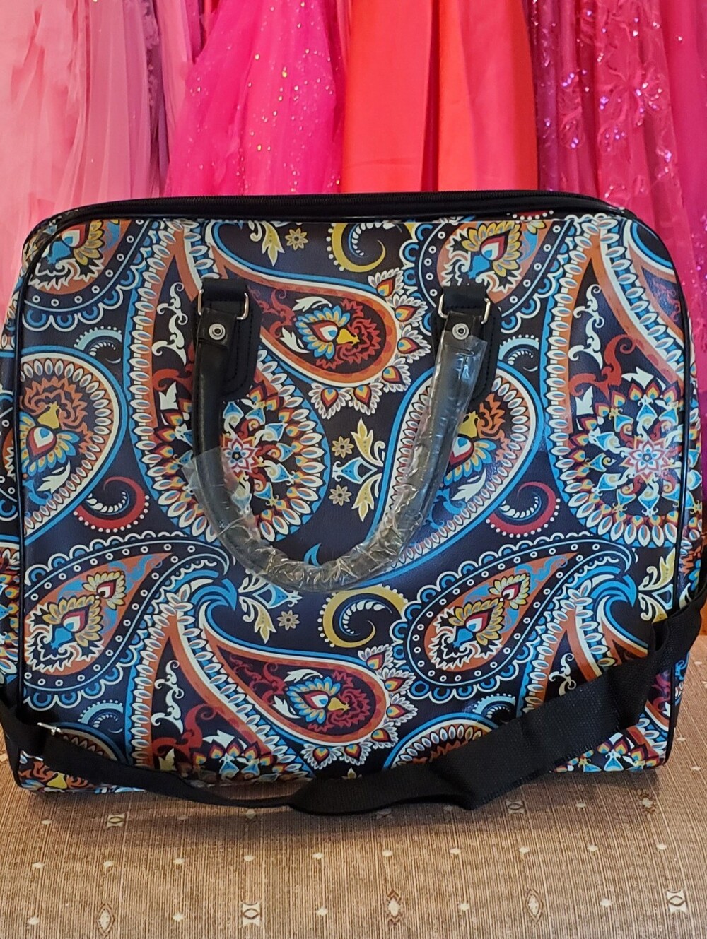 Paisley Print Weekender Bag
